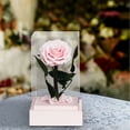 thumbnail image 1 of Rosa real preservada en caja de acrílico | Regalo de flor eterna para San Valentín | Recuerdo duradero para mujer, novia, esposa o mamá, 1 of 9