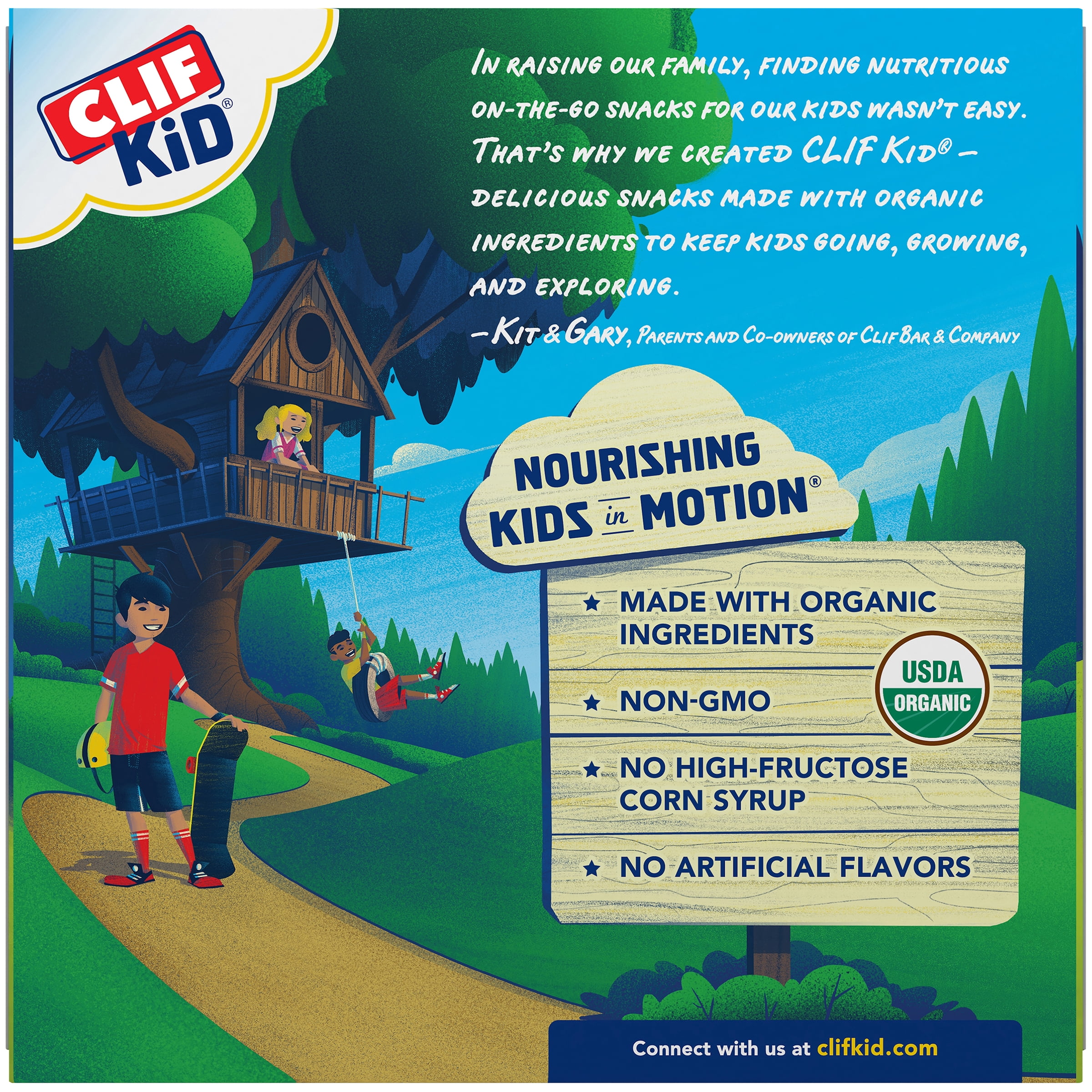 CLIF Kid Zbar Filled Organic Granola Bars, Kids Snacks, Apple with Almond & Cashew Butter, 5 Ct, 1.06 oz