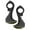 black, variant on Teissuly Horn Handlebar Grips with Gel Cushioning, Ergonomic Handlebar Horns Made of Non-Slip Rubber, Bicycle Grips for E-Bike, Trekking Bike, Mountain Bike, Touring Bike, Black
