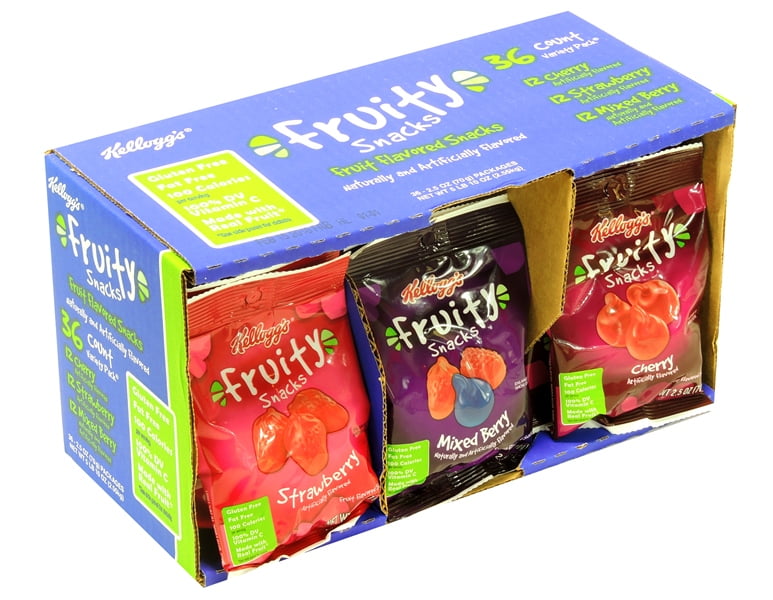 Product Of Kelloggs, Fruity Snacks - Variety Pack, Count 36 - Snacks ...