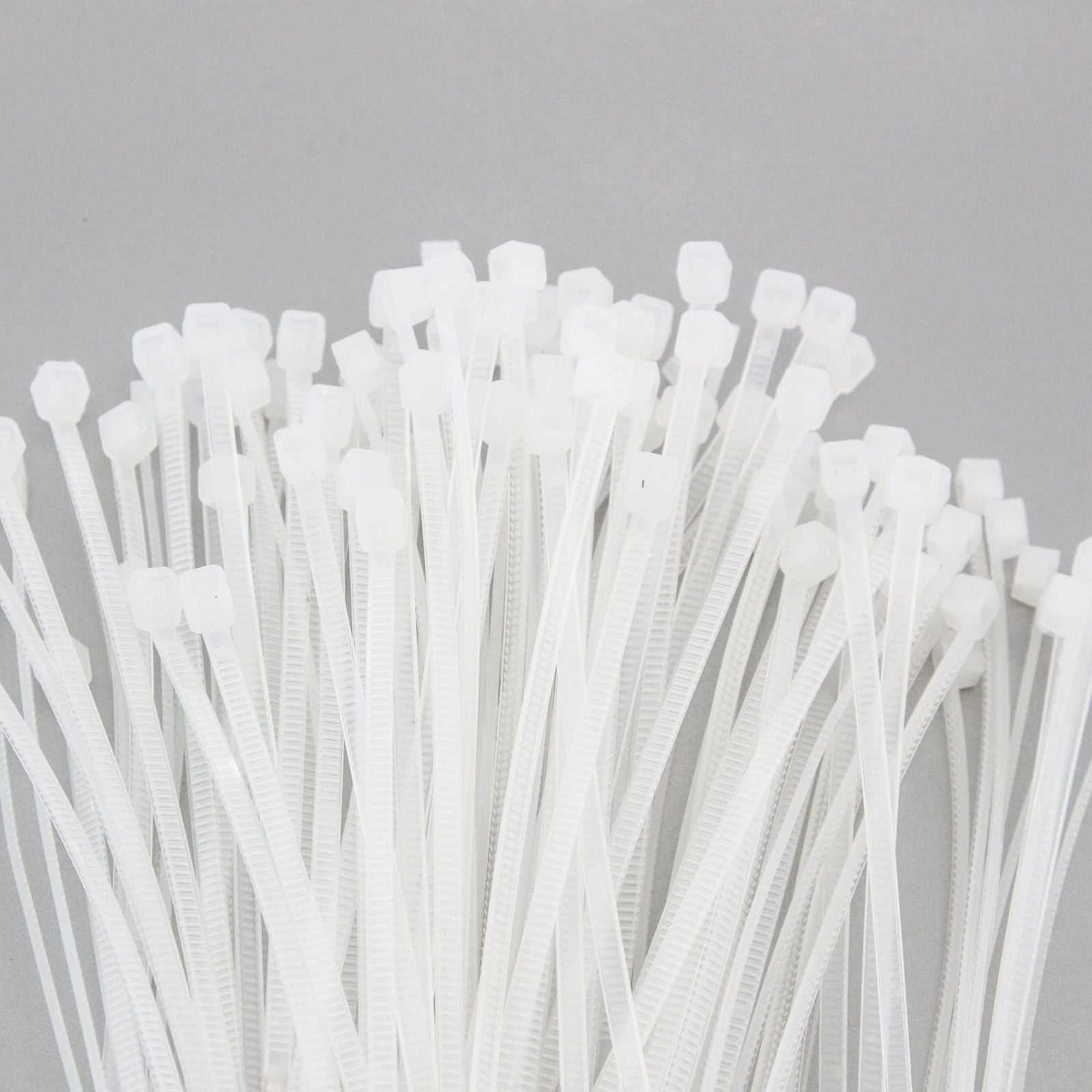 Red Hound Auto 2500 Heavy Duty 4 inches 18 Pound Zip Cable Ties Nylon Wrap White Clear Natural