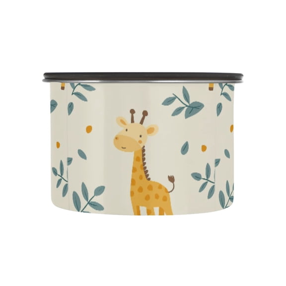 500ML Food Storage Container Food Storage Tank Coffee Storage Container 304 Food Grade Stainless Steel Corrosion Resistant Super Cool Giraffe