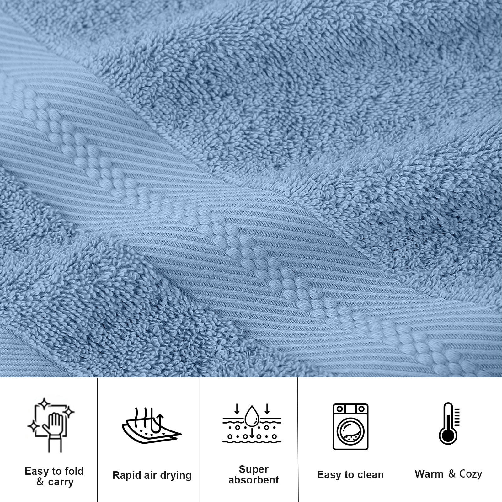 Thick Soft Absorbent Bath Towel Set, Large Household Wash Face Gift Towel, 100% Cotton, Ultra Soft, Highly Absorbent, Modern Minimalist, Family Bathroom, Daily Use, Luxurious Spa Experience TOPLIU