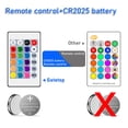 thumbnail image 4 of Bombilla LED RGBW E27, E14, GU10, B22, punto de AC100-240V, lámpara mágica cambiable + Control IR, decoración RGB, blanco, 4 of 4