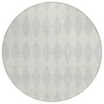 thumbnail image 2 of Addison Rugs Chantille Indoor/Outdoor Transitional Diamonds Silver Washable Round Rug, 8' x 8', 2 of 6