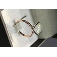thumbnail image 2 of 1.60Ct Princess Cut Lab Created Diamond Engagement Ring 14k Yellow Gold Plated, 2 of 3