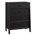 thumbnail image 1 of Sauder Trestle Engineered Wood 4-Drawer Chest in Raven Oak Finish, 1 of 11