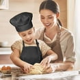 thumbnail image 4 of 1 Juego de delantal infantil con delantal y gorro. Delantal infantil, gorro de cocinero para dibujar en repostería., 4 of 5