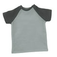 thumbnail image 5 of 1/6 Men Short Sleeve T Shirt Handmade Doll Clothes for 12" Dress up Figures Gray, 5 of 8