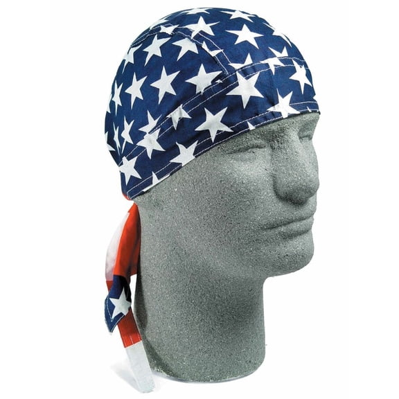 USA Flag American Flag Hat Wrap Head Wrap Doo Rag New Biker Cap Hat (Lot of 6)