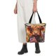 thumbnail image 5 of Balery Countryside Colorful Floral Cow Bolsa de Hombro con Diseño, Bolsa Grande y Duradera, Bolsa Versátil para Compras, 5 of 6