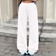 thumbnail image 2 of Hearthz Wide Leg Sweatpants Women High Waist Womens Trousers Fall Soft Fleece Baggy Sweatpants Women Cotton Joggers for Women, 2 of 6