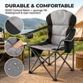 thumbnail image 4 of Alvantor Oversized Folding Camping Chair, Heavy Duty Outdoor Chair with Cup Holder Storage and Cooler Bag, 500 LBS, 4 of 7