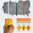 thumbnail image 5 of Allsun 3 in 1 Stud Finder Multi Wall Scanner Electronic Sensor Wire Cable Wall Metal Detector Finder with LED Display for Wood AC Wire Metal Studs Detection TS73(Yellow), 5 of 8