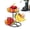 Black, variant on Fruit Storage Countertop - 3-Tier Metal with Banana Hanger - Fruit Basket for Kitchen Counter - for Home Pantry Restaurant Food Vegetable Potato Onion Bread Snack Produce