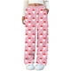 thumbnail image 3 of Puyaiuu Women's Christmas Plush Pajama Pants with Pockets Adjustable lacing, Soft Fleece Lounge Pants Holiday Print Gift, 3 of 4