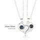 thumbnail image 5 of Collar de amor, sol y luna, collar con colgante en forma de lenguaje del amor para parejas, collar con diseño de clavícula, 5 of 5