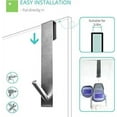 thumbnail image 4 of Shower Door Hooks(5 Inch),Extended Over Door Hooks for Bathroom Frameless Glass Shower Door,Stainless Steel Towel Hooks,Heavy Duty Rack Hooks for Robe, Sliver, 4 of 5