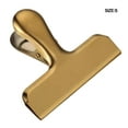 thumbnail image 2 of maskred Stainless Steel Food Sealer Clip Portable Fresh-keeping Storage Sealing Document Ticket Clamp Packing Kitchen Office Gold Small 1Set, 2 of 6
