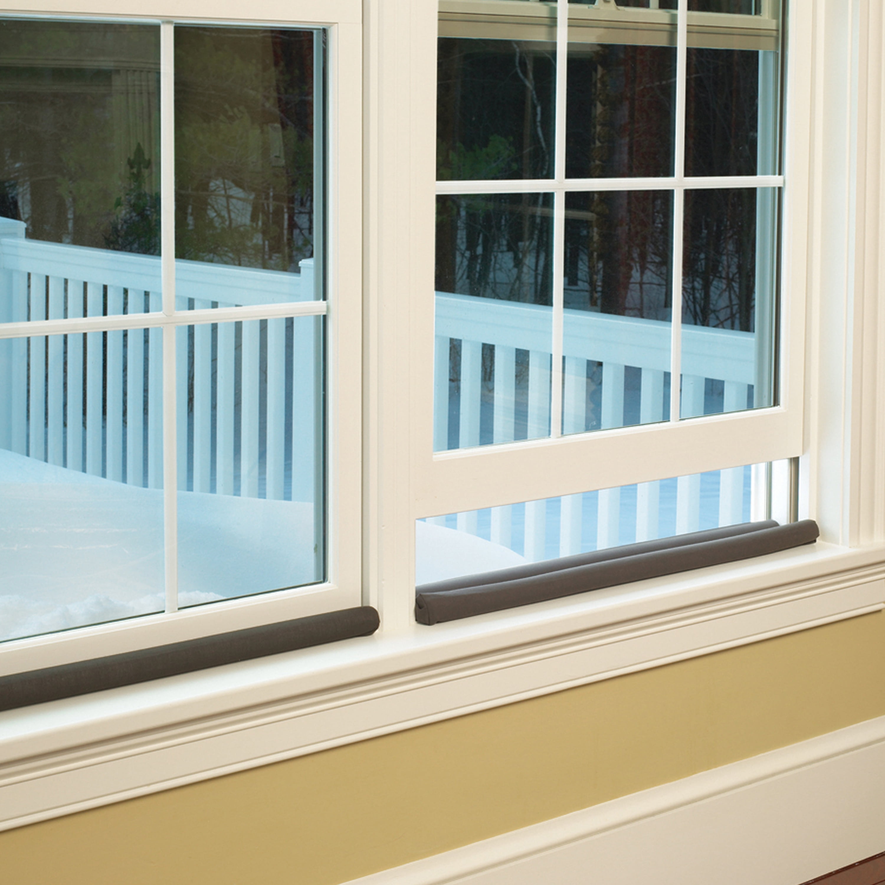 Twin Draft Guard, Draft Dodger for Windors and Doors, 2 Pieces, As Seen on TV