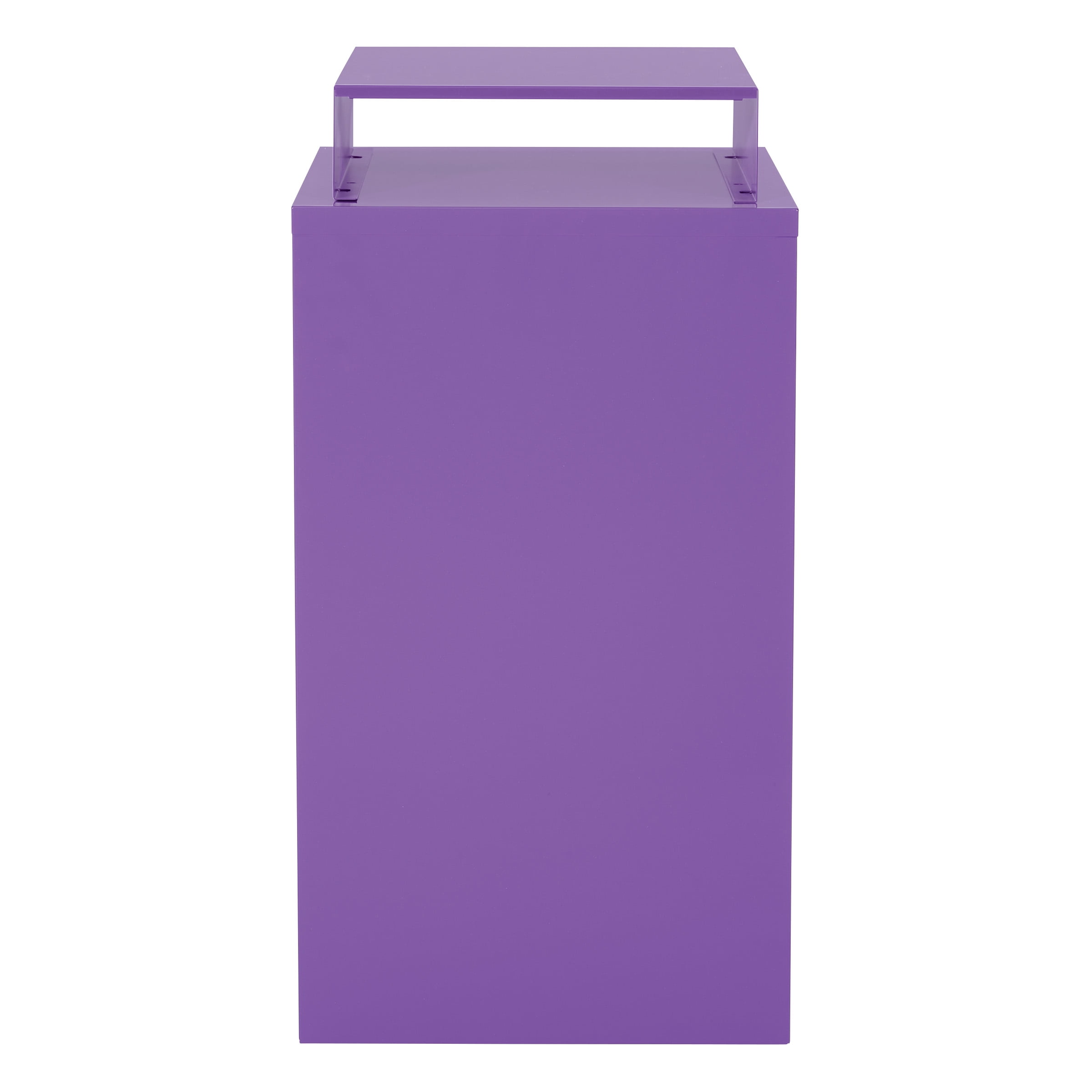 OSP Home Furnishings 3-Drawer Locking Metal File Cabinet, Purple