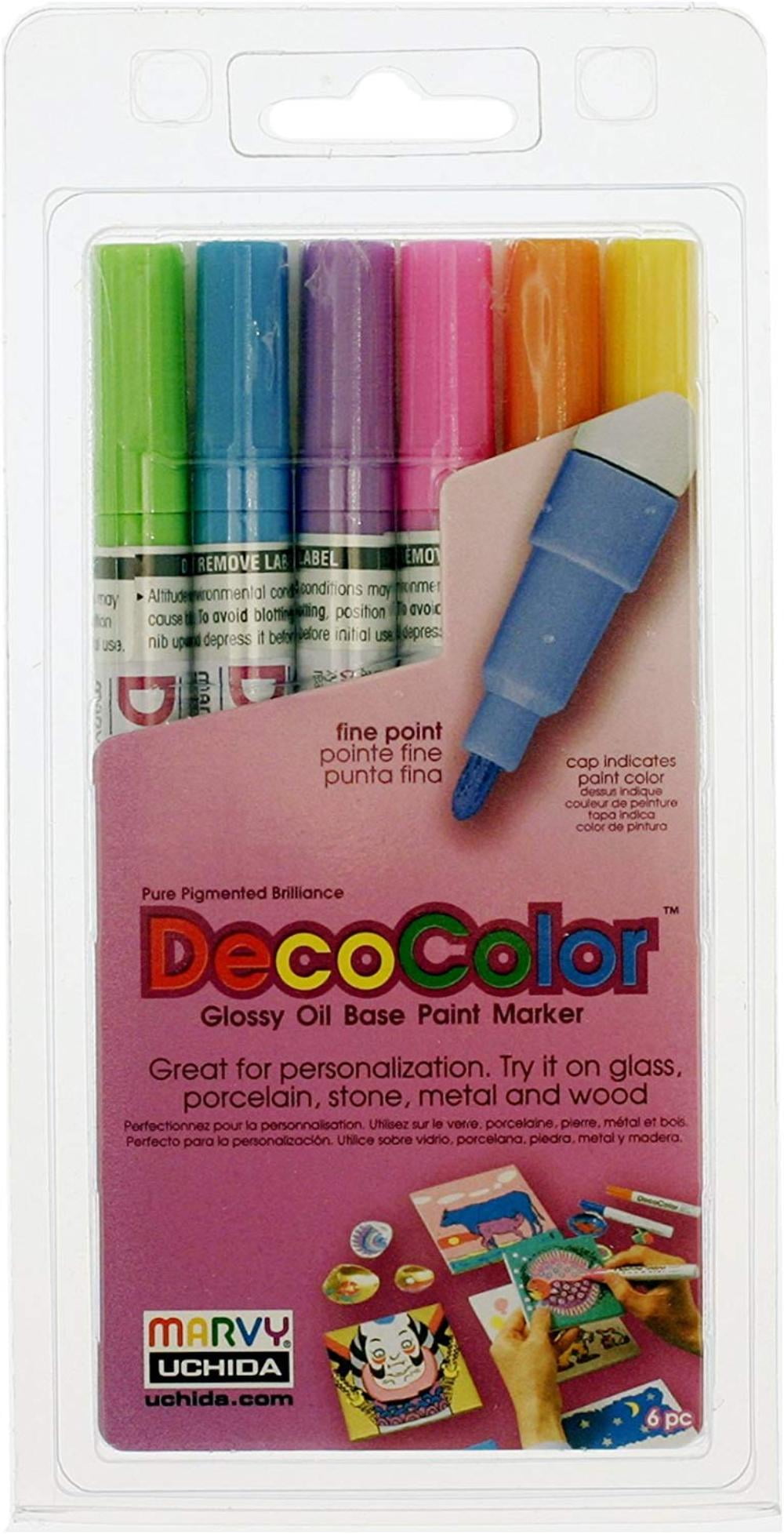 Uchida Of America 6-piece Decofabric Marker Set Art Supplie. 