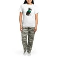 thumbnail image 4 of CafePress - Hipster Boston Terrier Women's Light Pajamas - Women's Short Sleeve Print T-Shirt and Pants Light Cotton Pajama Set, 4 of 7