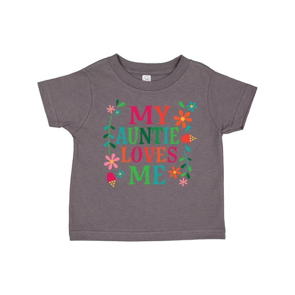 Inktastic My Auntie Loves Me Girls Girls Toddler T-Shirt