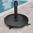 thumbnail image 1 of Base para sombrilla de patio VredHom de 20 kg con soporte de hormigón de 4 ruedas, 1 of 9