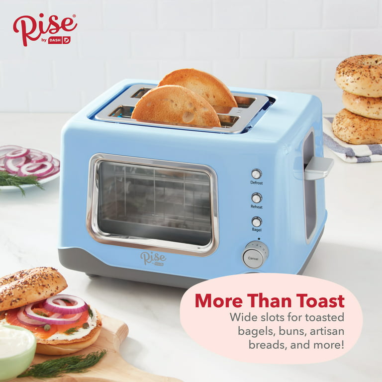Rise by Dash 6056038 2 Slot Toaster Blue