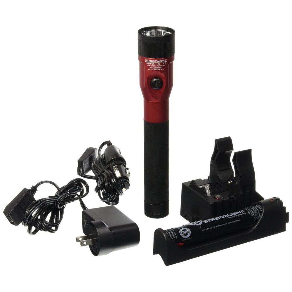 Contribuir Sudamerica distancia Streamlight 75616 Stinger DS LED Rechargeable Flashlight with Piggyback  Charger (Red) - Walmart.com
