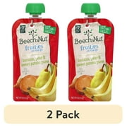 (2 pack) Beech-Nut Stage 2 Fruities On-The-Go Banana, Pear & Sweet Potato Puree, 4.0 OZ