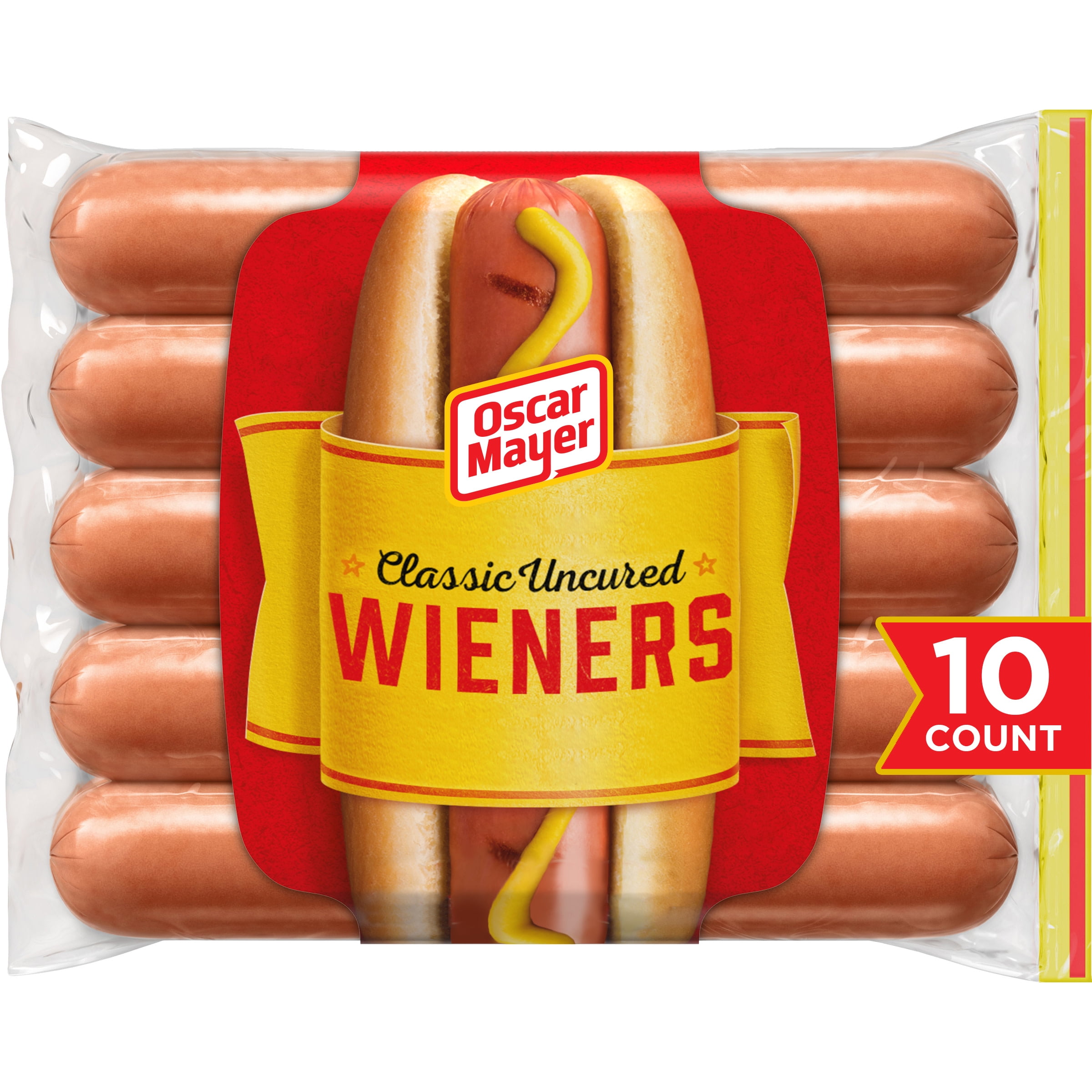 Oscar Mayer Classic Uncured Wieners Hot Dogs, 10 ct Pack