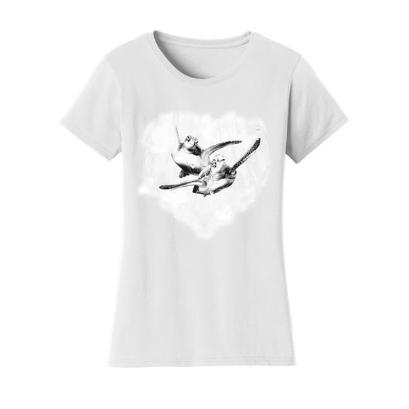 Gravity Trading Womens Love Turtles Solar Changing Short-Sleeve T-Shirt, White 3X-Large