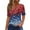 Multicolor-3, variant on VerPetridure American Flag Shirts for Women 4th of July Tops USA Print T Shirt Casual Short Sleeve American Proud T-Shirt Tops