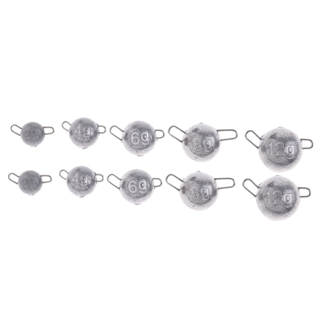10pcs Plomos Peso Accesorios Aparejos Pesca Inserción Rápida Dropshot Duradero Sunnimix Plomo Sinkers Pesca