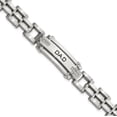 thumbnail image 2 of Chisel Stainless Steel Polished with CZ DAD Bracelet - 8.5", 2 of 8