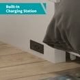 thumbnail image 5 of BALUS Modern Murphy Bed, Queen Size Cabinet Bed Frame with Shelves and USB Charging Station, Space-Saving Wall Bed for Guest Room, Apartment, White, 5 of 7
