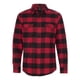 thumbnail image 1 of Burnside - Camisa de franela de manga larga teñida en hilo para hombre, rojo/negro, M BURNSIDE 8210, 1 of 1
