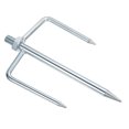 thumbnail image 1 of Soporte de sombrilla de playa Uxcell con tornillo de arena de 6.7" de longitud, soporte de metal para sombrilla, blanco, 1 of 1