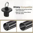 thumbnail image 5 of 8Set Bungee Kit, Bungee Tie Downs, Bungee Receiver, Roller Shades End Cap, Black, 5 of 7