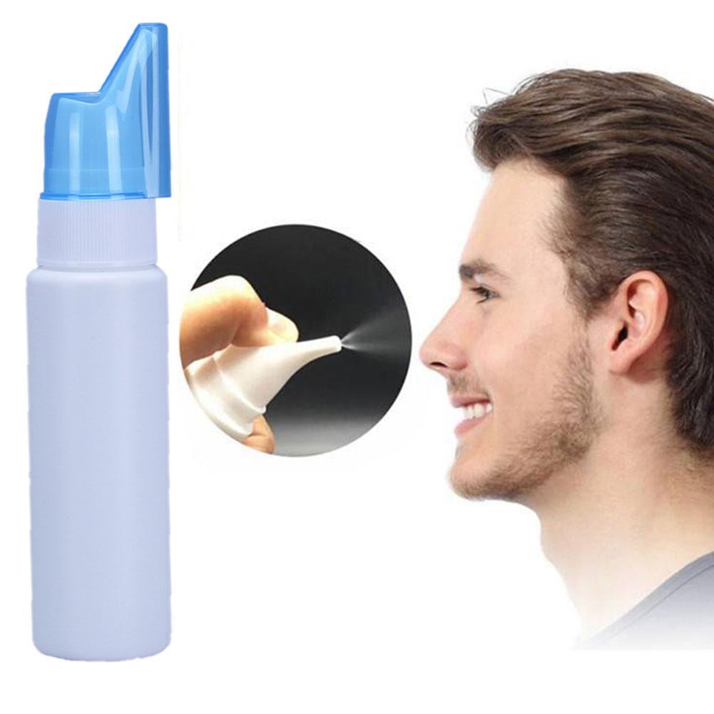 Nasal Spray Bottle 100ml, Refillable Saline Rinse Dispenser for Sinus Care, Leakproof Mist Pump for Essential Oil and Allergy Relief