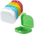 thumbnail image 1 of AEIMIAIDE 5 Pcs Boîte de Rangement pour Prothèses, avec Trous de Ventilation et Verrou Serré, Protection de Bouche et Rangement pour Prothèses, 1 of 7