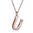 thumbnail image 2 of Set de Joyería para Mujer Iniciales LuckyLy, Collar y Aretes Oro Rosa 18k, Modelo Yara rosa UNITALLA, 2 of 7
