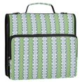 thumbnail image 5 of FORMRS Zipper Binder with Shoulder Strap 2-inch Ring 500 Sheet Capacity File Bag, Green Stripe Pattern, 5 of 5