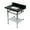 Black Granite / Polished Chrome, variant on Kingston Brass KVPK30KBSQB0 Templeton 30" Rectangular Brass, Granite Console Bathroom Sink