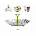 thumbnail image 1 of Vaporera Xtellar Verduras Vaporizador Cesta Plegable, 1 of 4