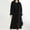 Black, variant on Womens Fit Mid Long Double Coat Lapel Jacket Overcoat Outwear Trench Windbreaker Women Cute Winter Coat Warm Clothes for Women plus Size Women Long Coats Zip up Wool Coat Women Womens Rain Coat plus