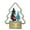 B, variant on Ramiter Christmas Luminous Wooden Ornaments Decoration LED Light DIY Wood Chalet For Christmas Tree Window Kid Bedroom Decorations