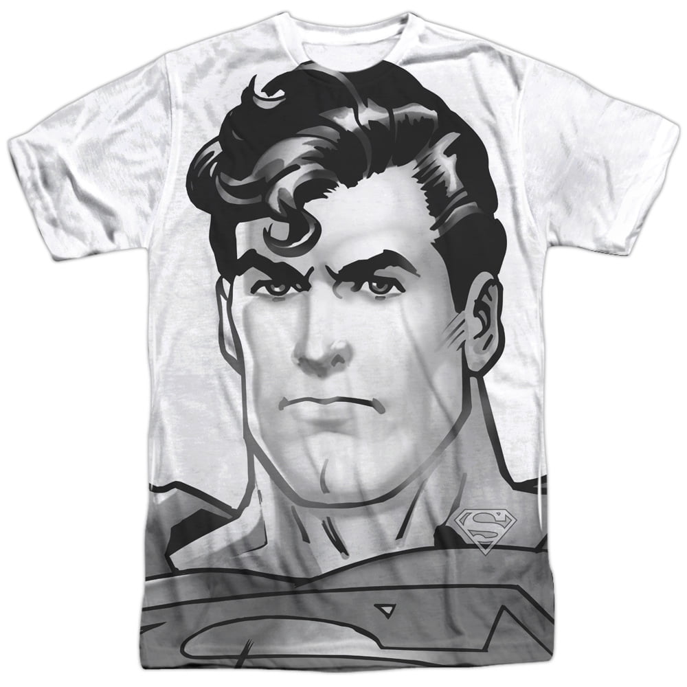 Superman - Superman Cartoon TV Series Movie Black&White Head Shot Adult